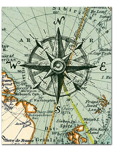 A map and compass, symbolizing navigation and search