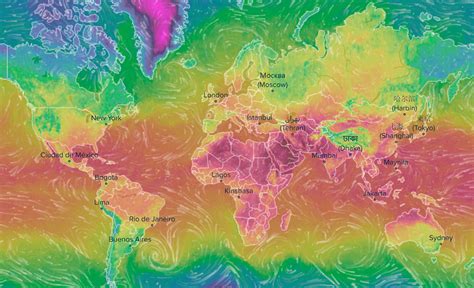 Mapa mundo tiempo