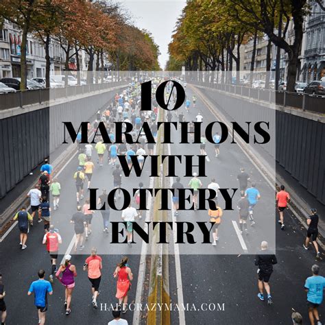 Marathon Lottery Tips