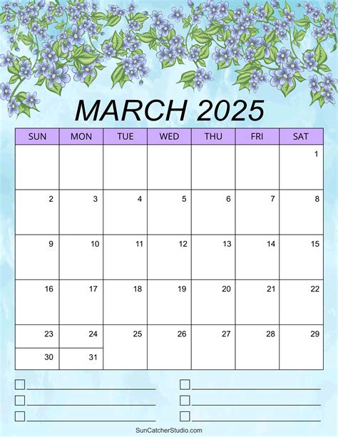 March 2025 Calendar Design