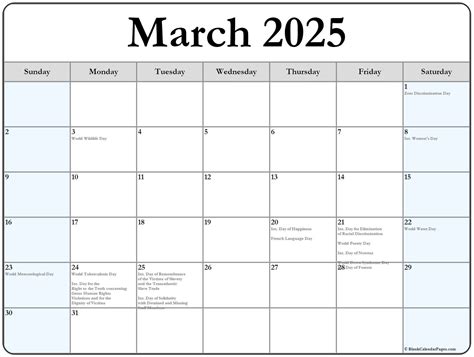 March 2025 Events