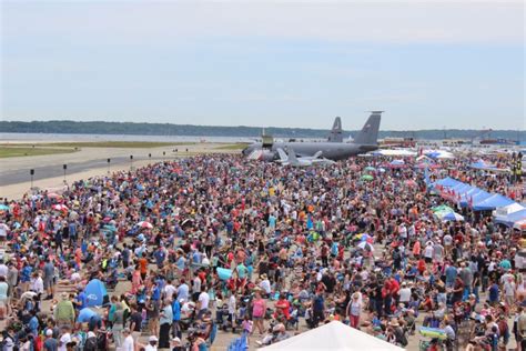 Air Show Crowd Enjoying the Performance