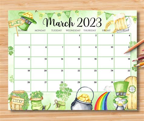 March Calendar Ideas for Kids