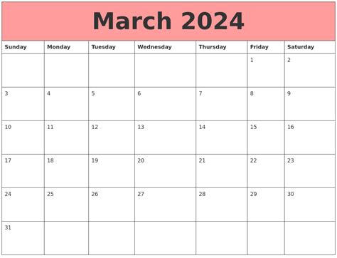 March Calendar Ideas for Work