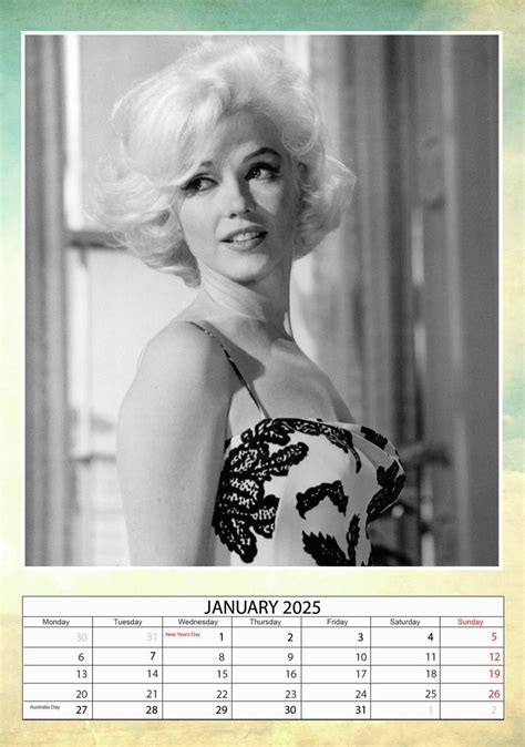 Collecting Marilyn Monroe calendars is a popular hobby