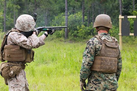 Marines from the 2d Combat Engineer Battalion conduct a training exercise in a mock urban environment.