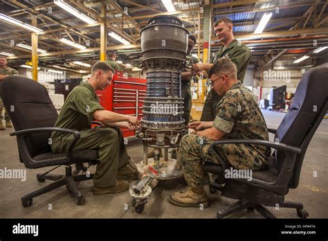 Marine Corps Aircraft Mechanic in Action