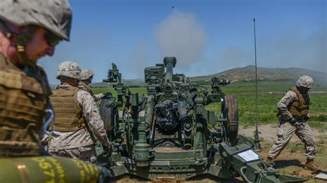 Marine Corps Artillery in Action