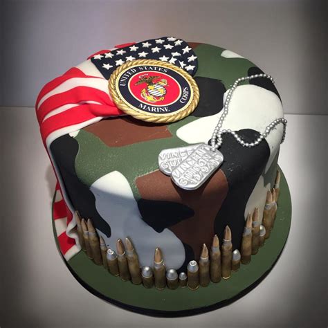 Marine Corps Birthday Cake