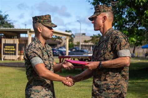 A Marine Corps officer discussing career opportunities