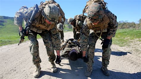 A Marine Corps veteran speaking with a career counselor