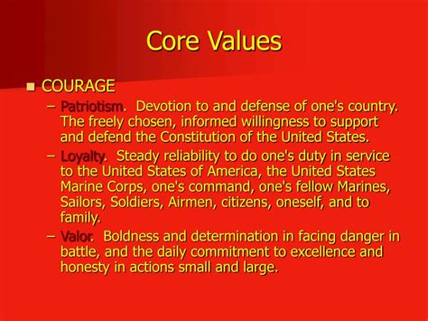 Marine Corps Core Value of Commitment