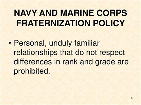 Marine Corps Fraternization Guidelines