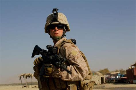 Marine Corps Infantry Officer with Troops