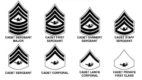 Marine Corps JROTC Cadet Ranks