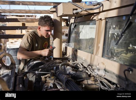 Marine Corps Mechanic taking a break