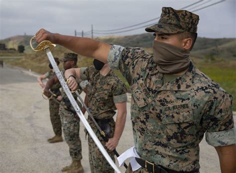 Marine Corps NCO mentoring a junior Marine