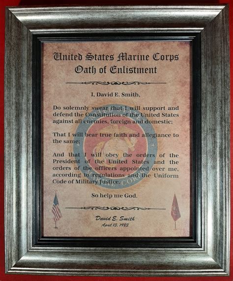 Marine Corps Oath of Enlistment Image 7