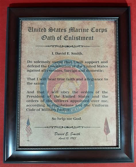 Marine Corps Oath of Enlistment Culture