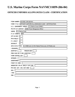 Marine Corps Officer Allowances