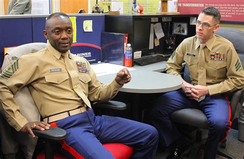 Marine Corps Recruiter Office Visit