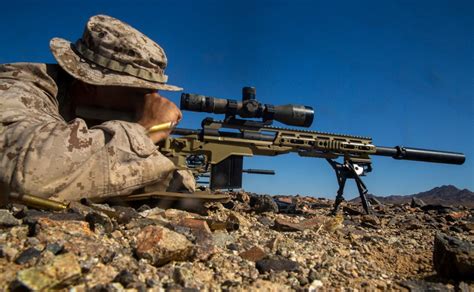 US Marine Corps Sniper Rifles in Action