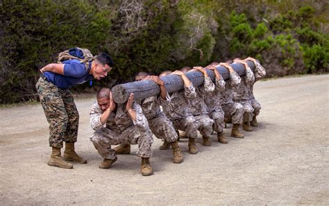 Marine Corps recruits during boot camp