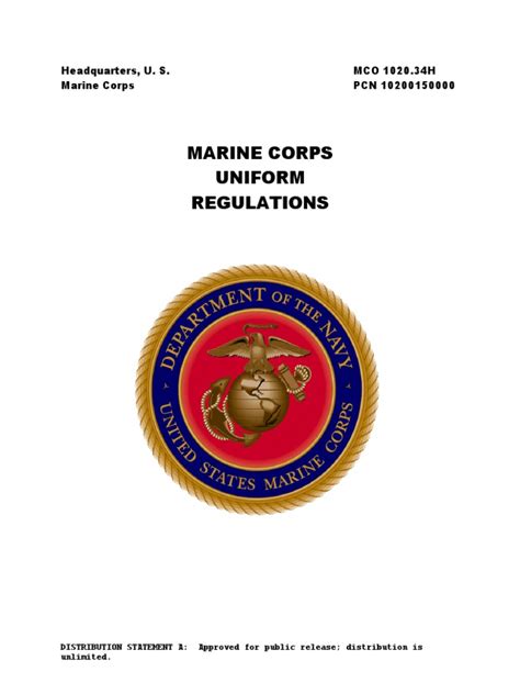 Marine Corps Uniform Order