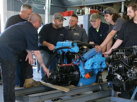 Marine Diesel Mechanic at Work