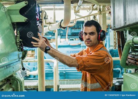 Marine Engineer Inspecting