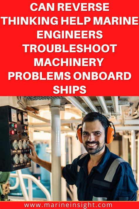 Marine engineers troubleshooting problems