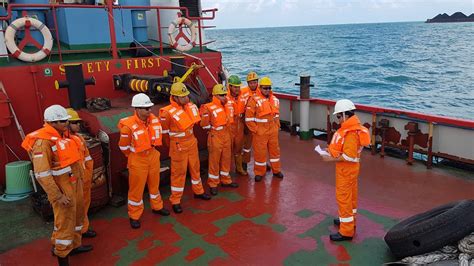 Marine Officer Communicating with Crew