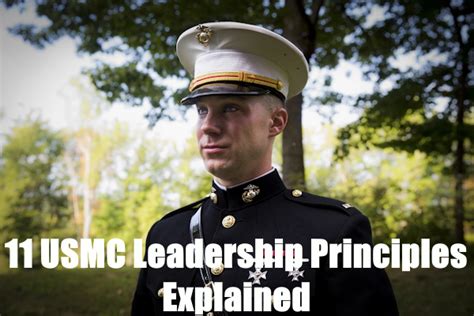 Marine Officer Leadership Principles