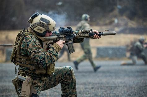 Recon Marines in action