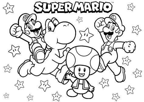 Mario coloring pages for adults