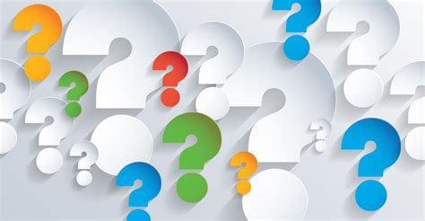 A question mark used in marketing