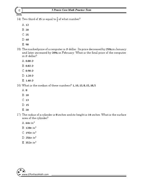 Math Practice Tests