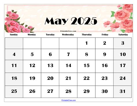 May 2025 Calendar Image 1