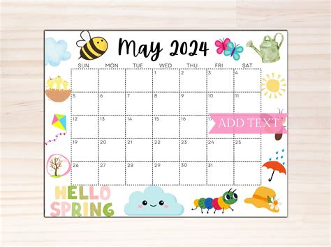 May calendar ideas