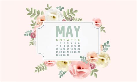 May calendar wallpaper