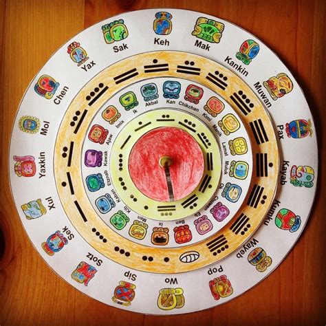 Mayan calendar craft for kindergarten