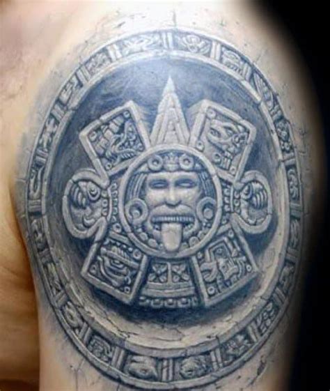 Mayan Calendar Tattoo Designs for Men