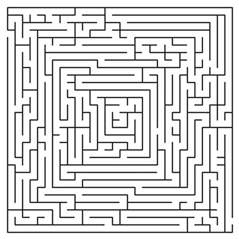 Maze printable applications