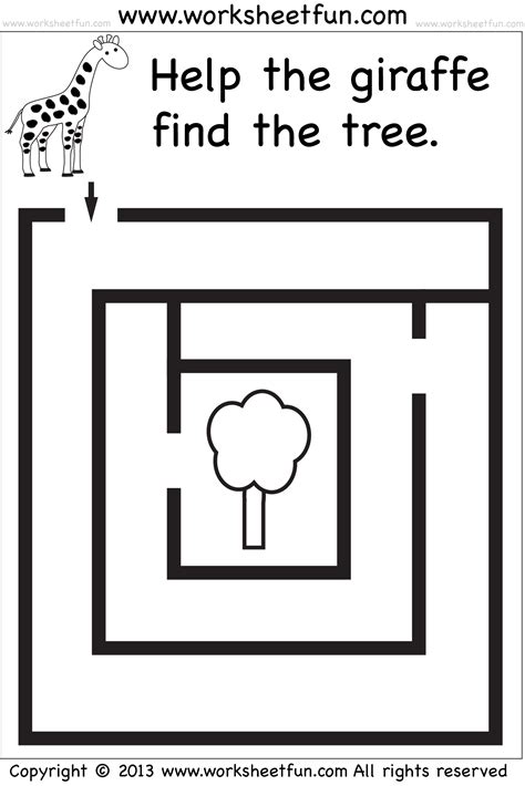 Mazes for preschoolers