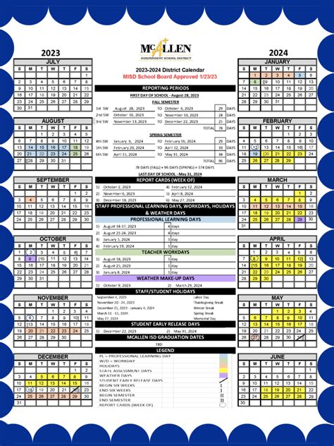 McAllen ISD Calendar Image 9