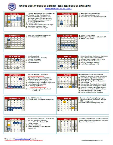 Mccsd School Calendar Album