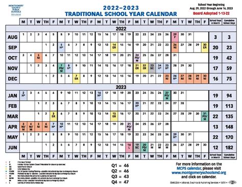 MCPS 2025-2026 Calendar