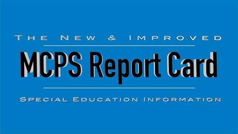 MCPS Report Card Distribution