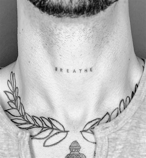 Meaningful neck tattoos for guys