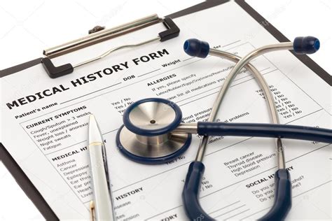 Image of a person holding a folder with medical history